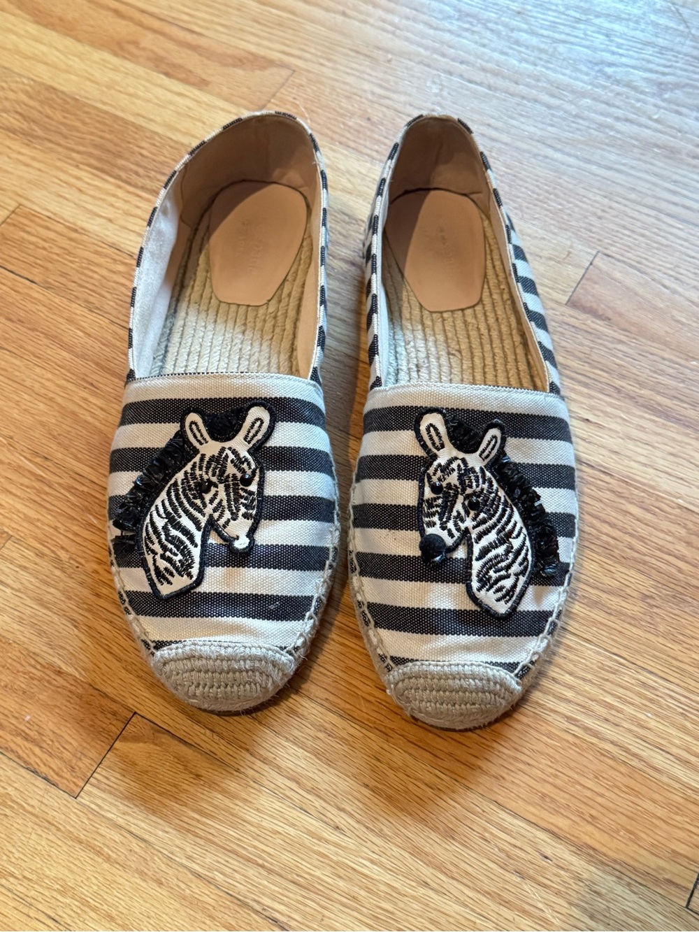 🦓 Kate Spade Garden Zebra Canvas Espadrilles 🦓